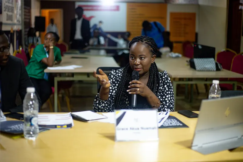 Grace coaching young leaders at The Gracedlife Leadership Centre