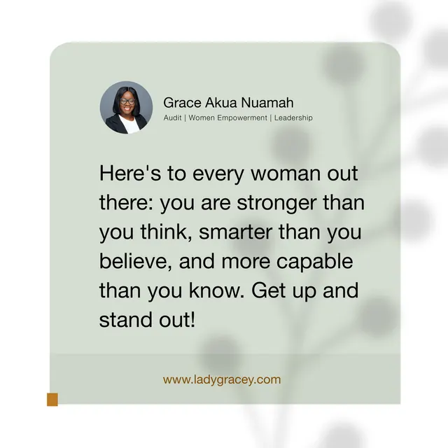 Quote by Grace Akua Nuamah