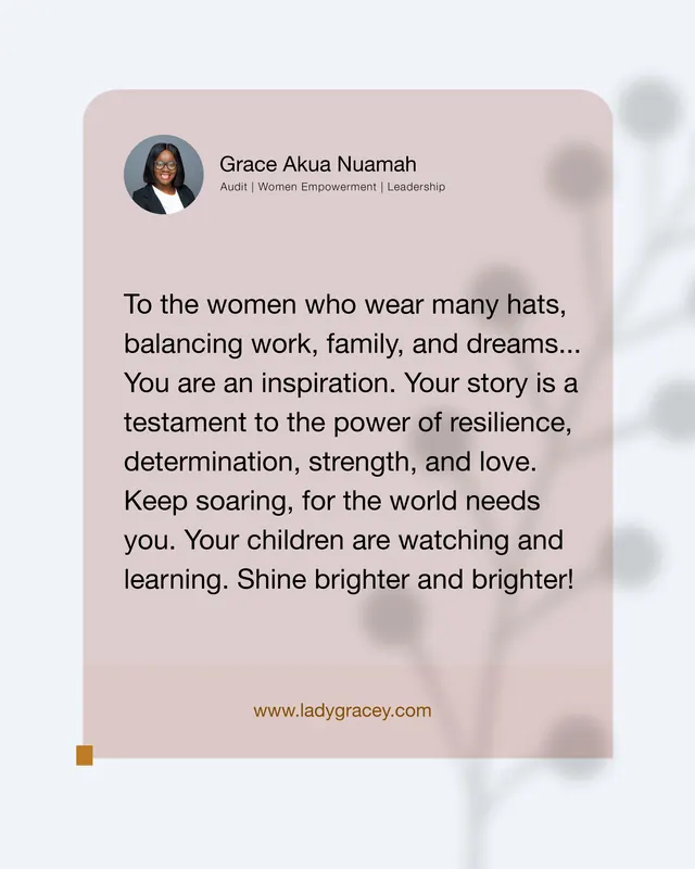 Quote by Grace Akua Nuamah
