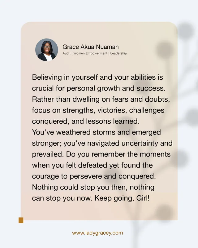 Quote by Grace Akua Nuamah